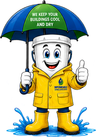 Impy in rain gear